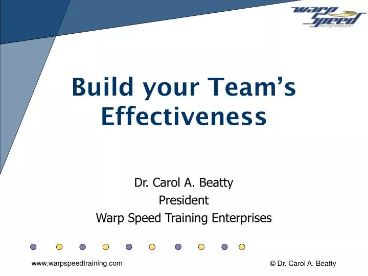build your team s effectiveness
