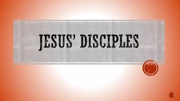 jesus disciples