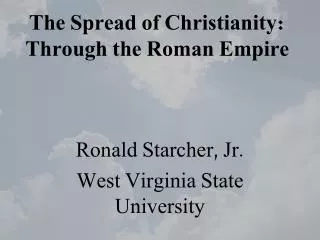 the spread of christianity through the roman empire