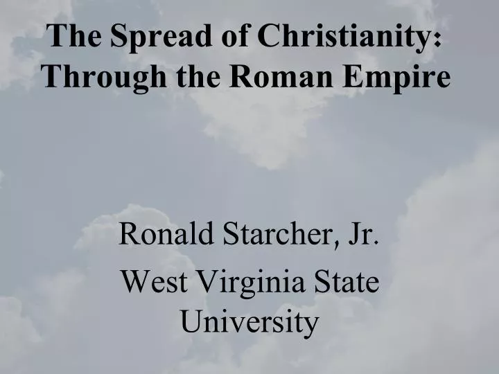 the spread of christianity through the roman empire