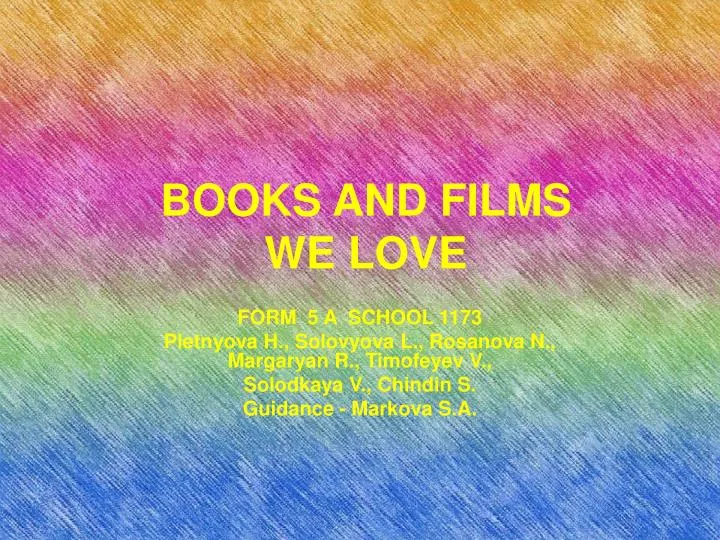 books and films we love