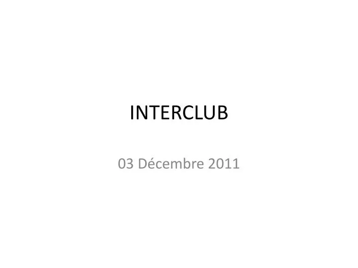 interclub
