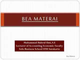 bea materai