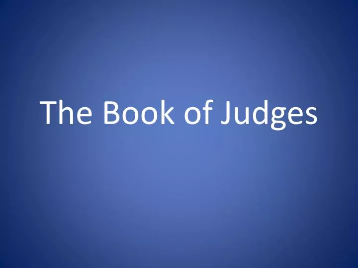 the book of judges