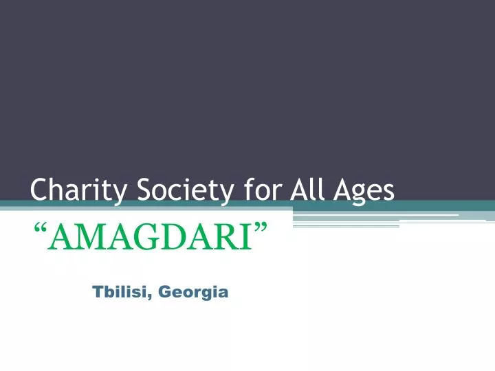 charity society for all ages