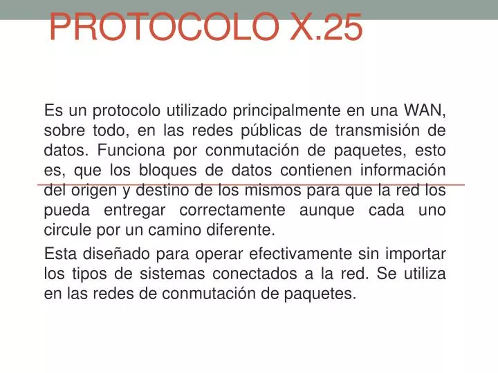 protocolo x 25