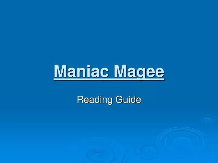 maniac magee