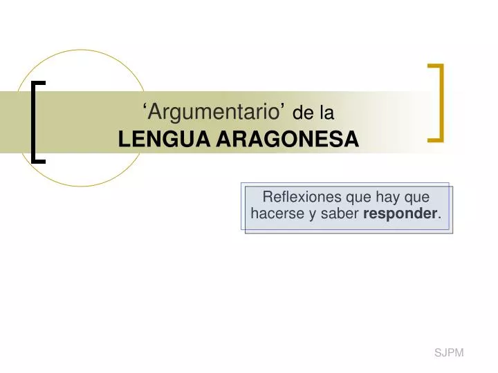 argumentario de la lengua aragonesa