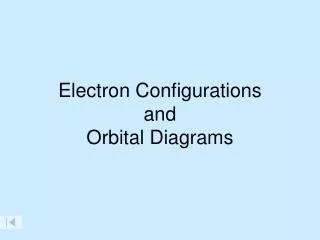 Electron Configurations and Orbital Diagrams