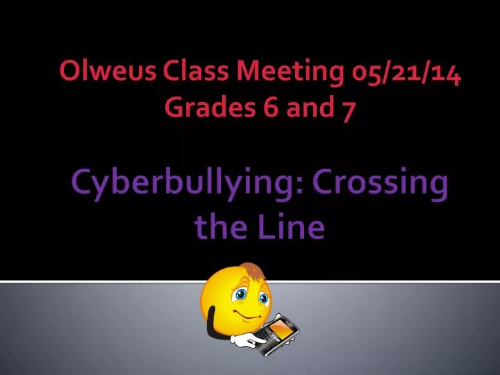 olweus class meeting 05 21 14 grades 6 and 7