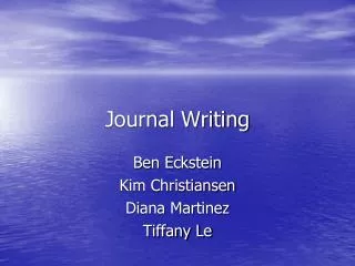 Journal Writing