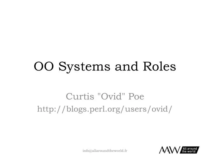 oo systems and roles
