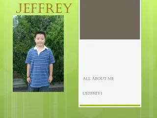 All about Jeffrey