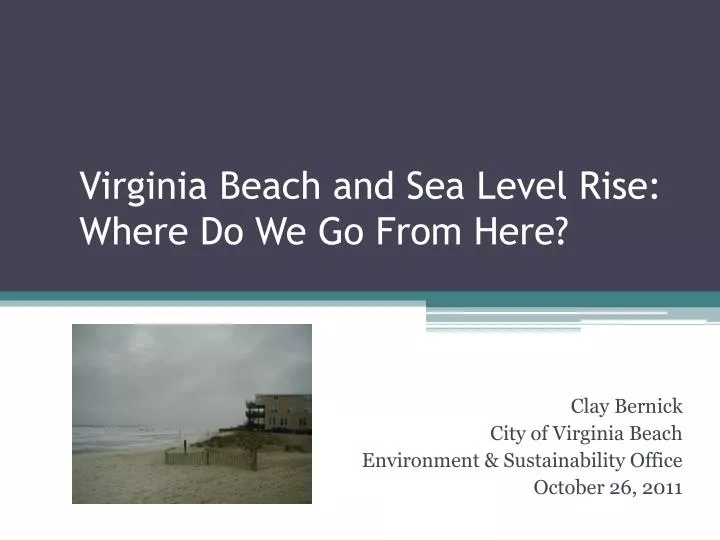 virginia beach and sea level rise where do we go from here