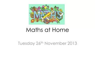 Maths at Home