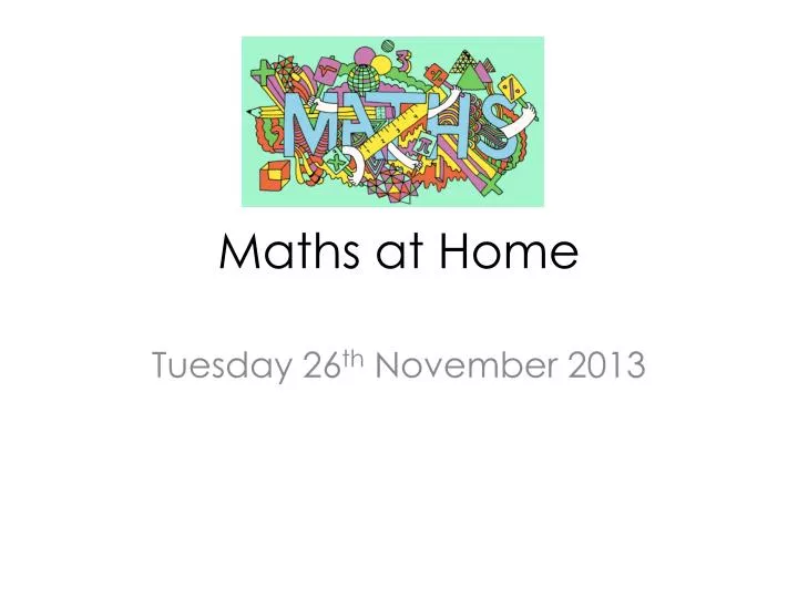 maths at home