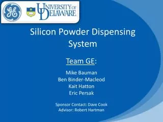 Silicon Powder Dispensing System