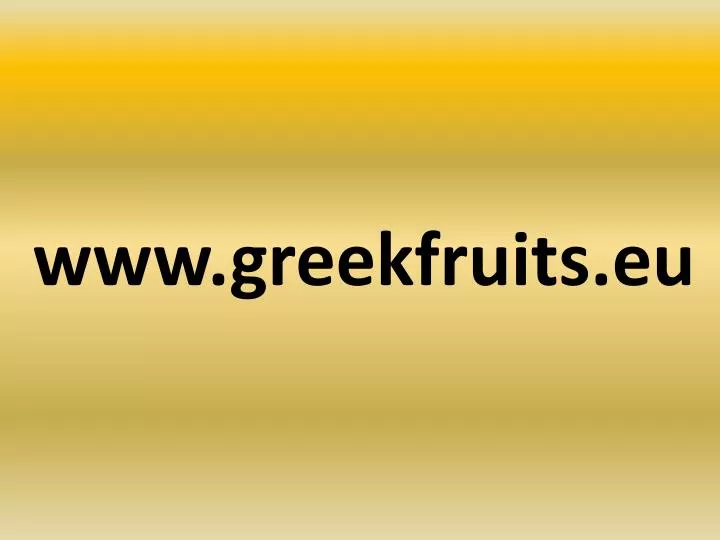 www greekfruits eu