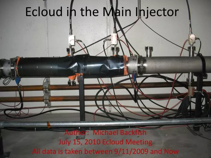 ecloud in the main injector