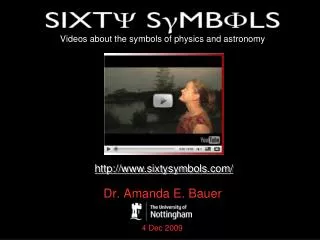Videos about the symbols of physics and astronomy