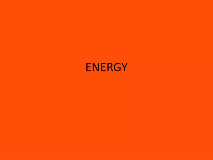 energy