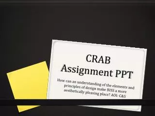 CRAB Assignment PPT