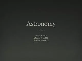 Astronomy