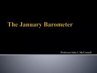 The January Barometer