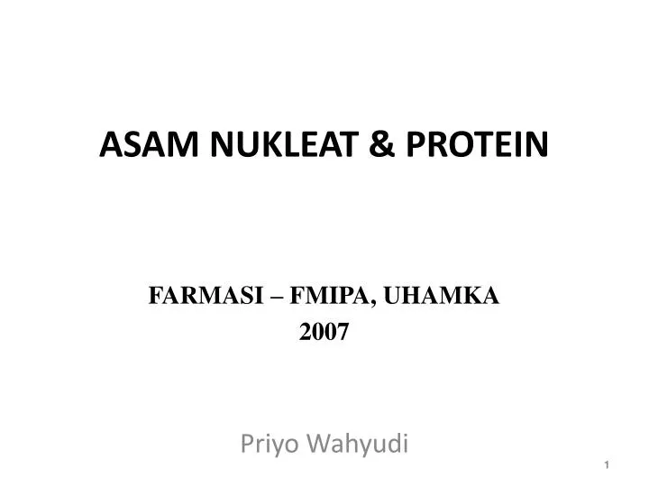 asam nukleat protein