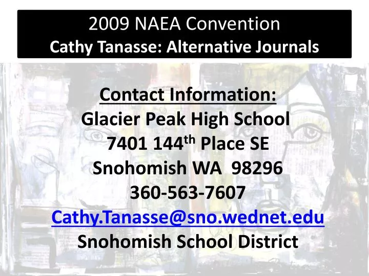 2009 naea convention cathy tanasse alternative journals
