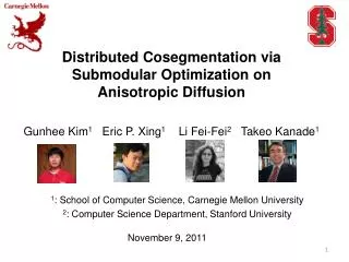 Distributed Cosegmentation via Submodular Optimization on Anisotropic Diffusion