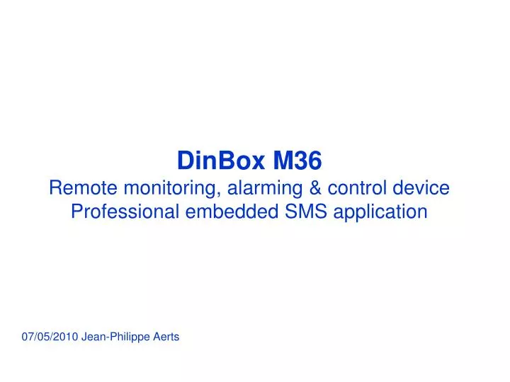 dinbox m36 remote monitoring alarming control device professional embedded sms application