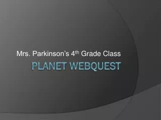 mrs parkinson s 4 th grade class