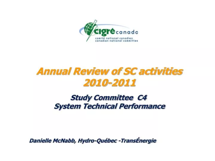 annual review of sc activities 2010 2011