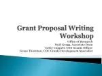 Grant Proposal Writing Workshop - slide 1