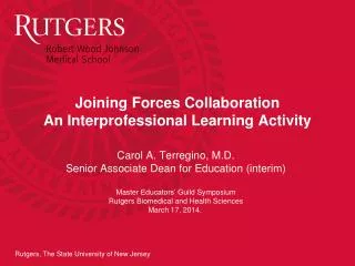 Joining Forces Collaboration An Interprofessional Learning Activity