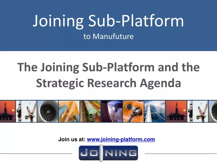 the joining sub platform and the strategic research agenda