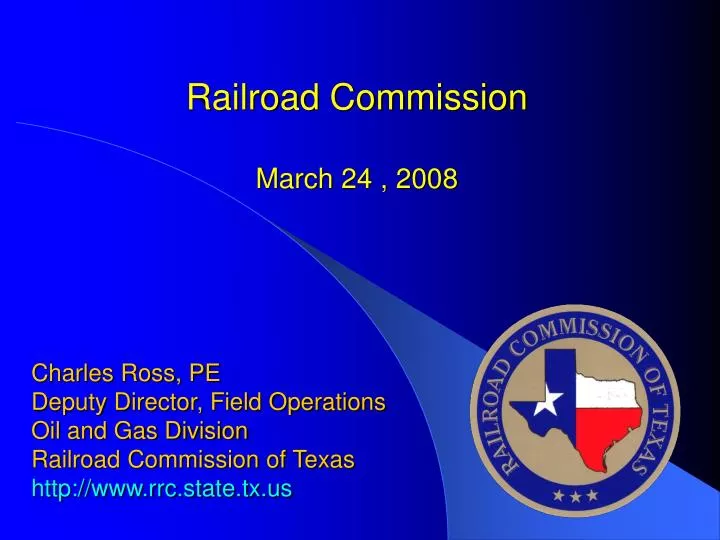 railroad commission march 24 2008