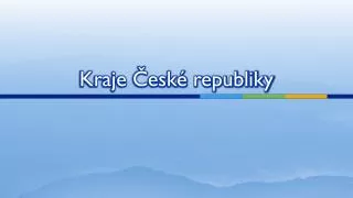 Kraje České republiky