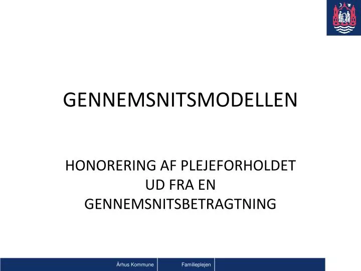 gennemsnitsmodellen