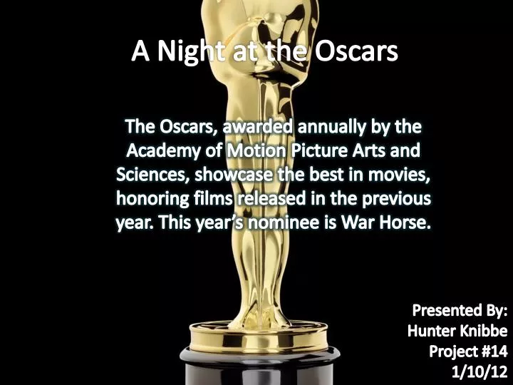 a night at the oscars