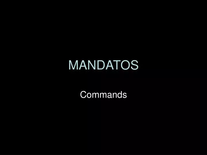 mandatos