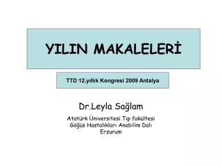 Dr.Leyla Sa?lam