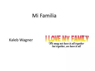 mi familia