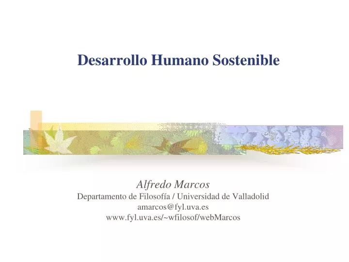 desarrollo humano sostenible