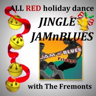 ALL RED holiday dance JINGLE JAMnBLUES