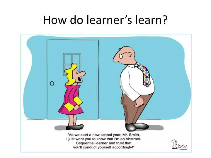 how do learner s learn