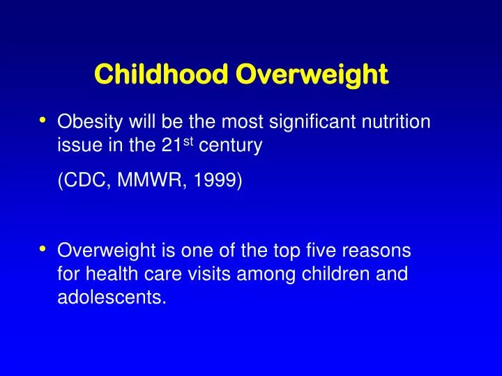 childhood overweight