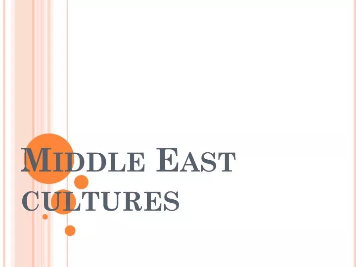 middle east cultures