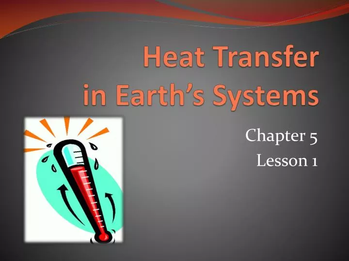 heat transfer in earth s systems